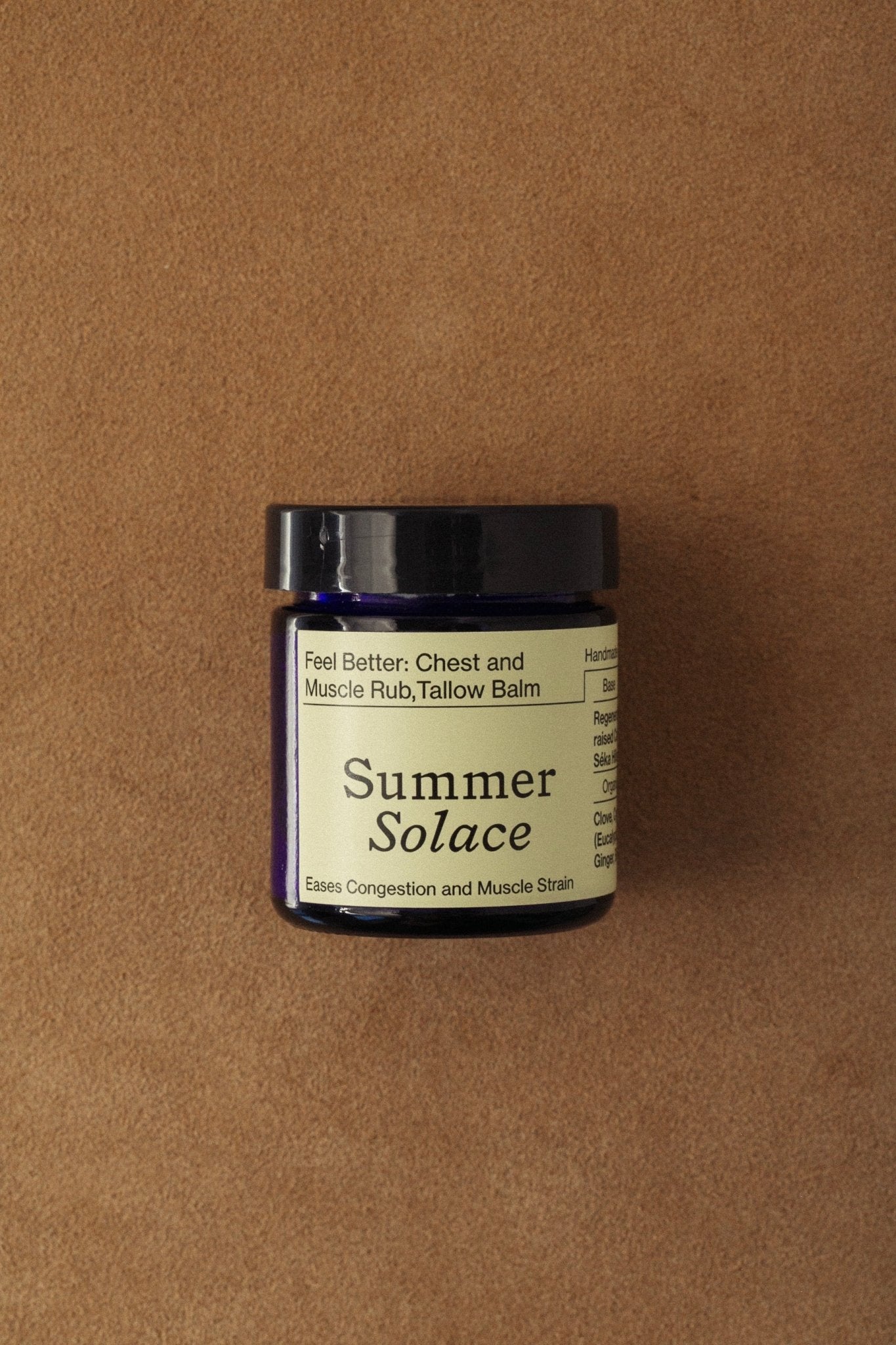 Summer Solace Tallow - Feel Better™: Chest & Muscle Rub Balm - Regenerative Tallow® - Tallow Balm