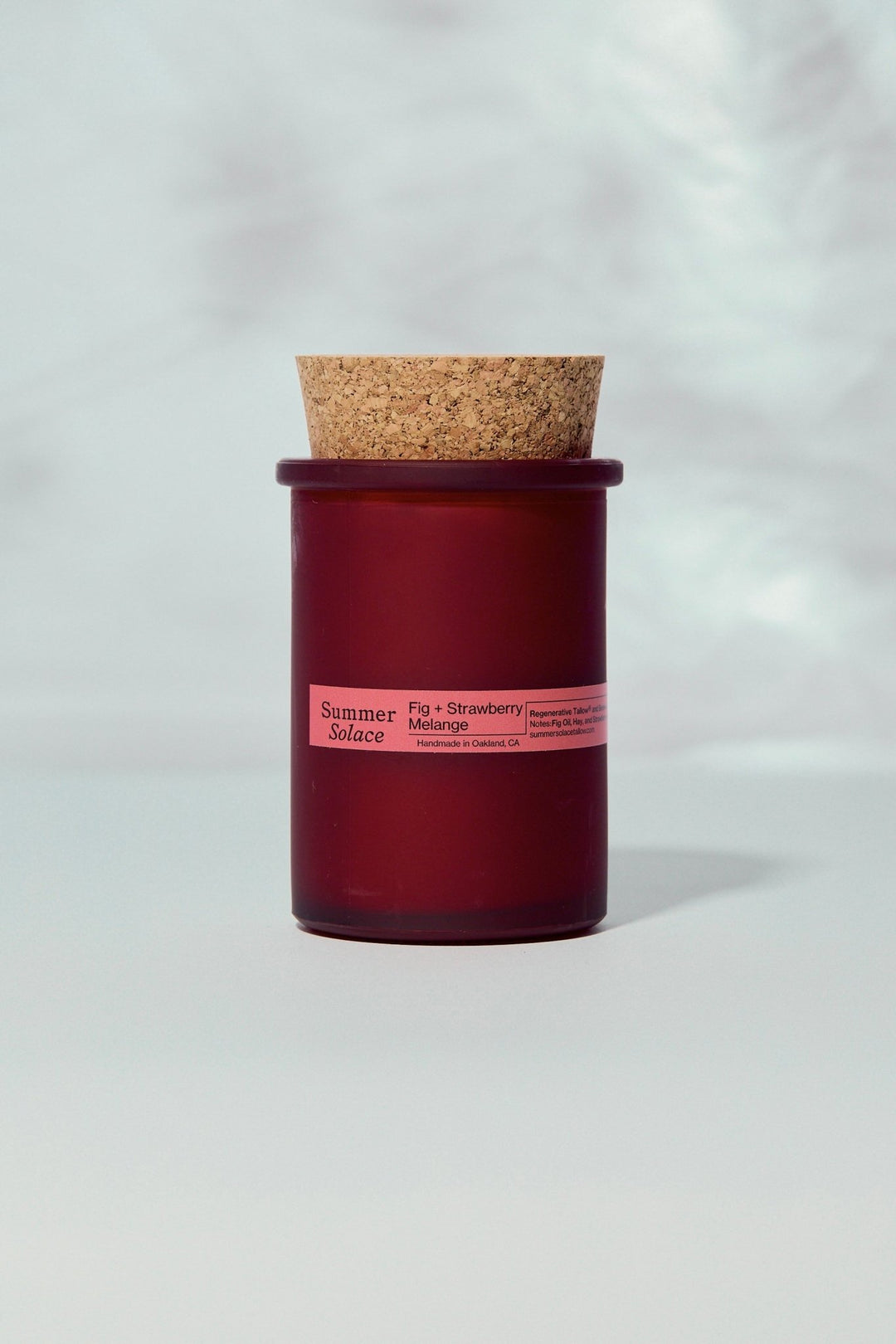 Summer Solace Tallow - Fig & Strawberry Mélange – Tallow Candle | 6 oz - Tallow Candle
