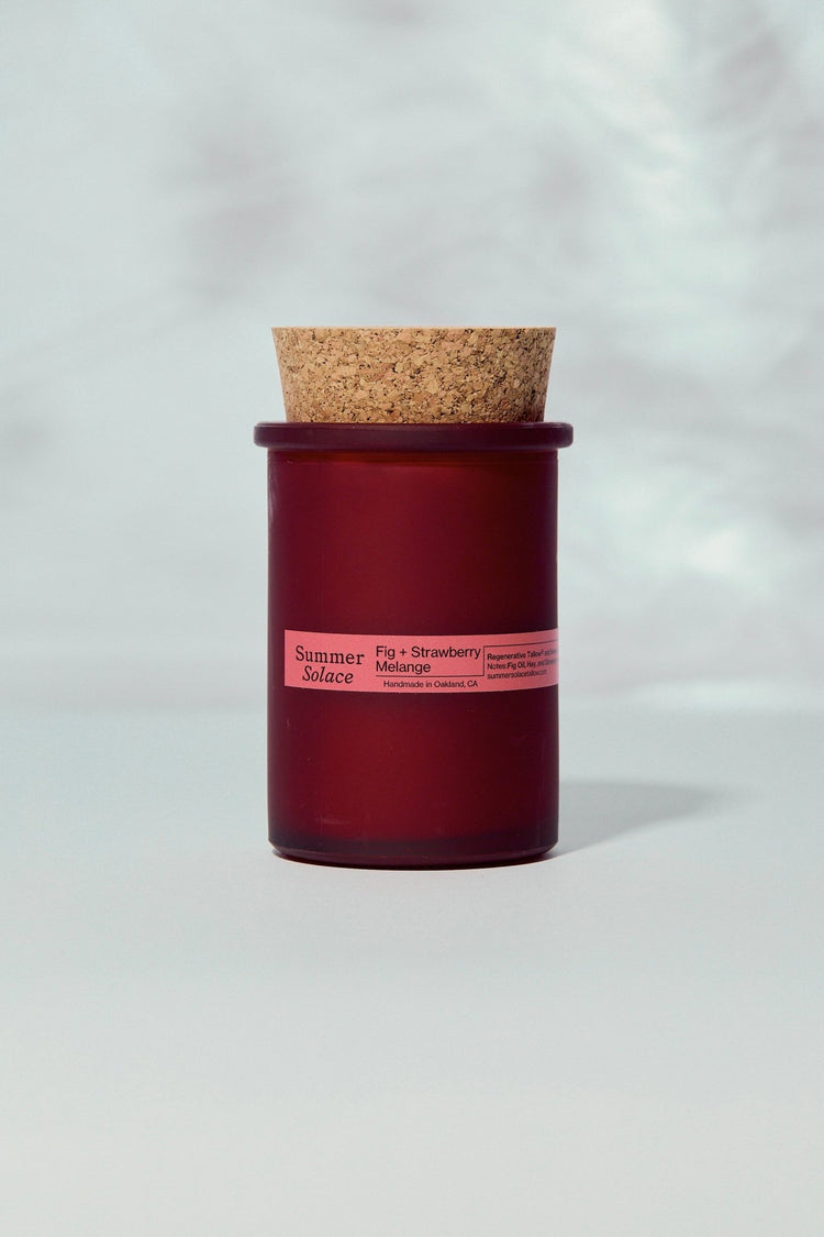Summer Solace Tallow - Fig & Strawberry Mélange – Tallow Candle | 6 oz - Tallow Candle