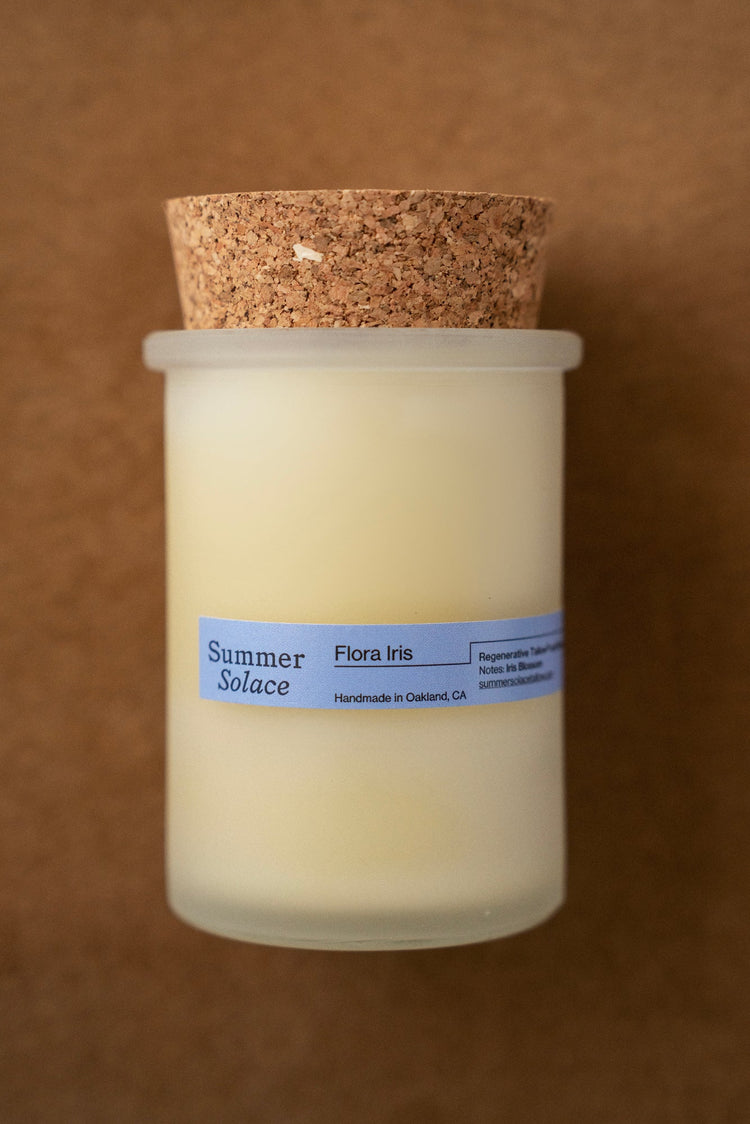 Summer Solace Tallow - Flora Iris Candle 6 oz - Regenerative Tallow® - Tallow Candle