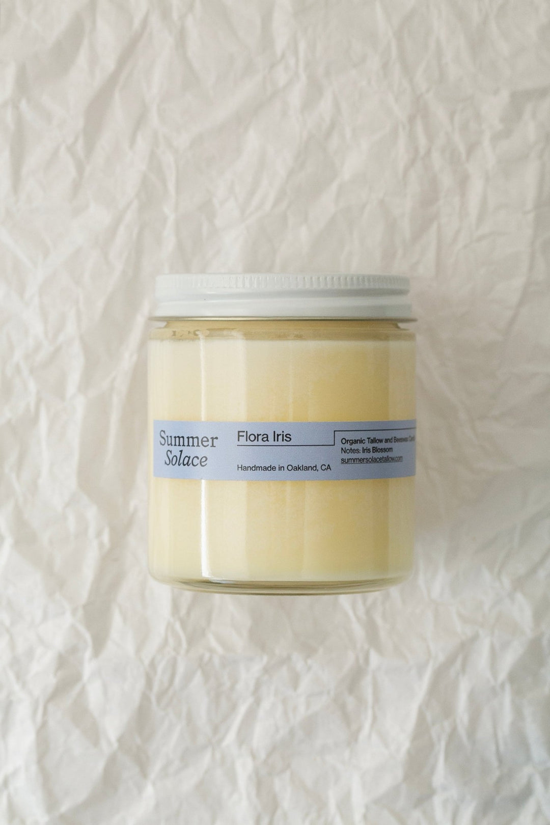 Summer Solace Tallow - Flora Iris Candle - Travel Size - Tallow Candle