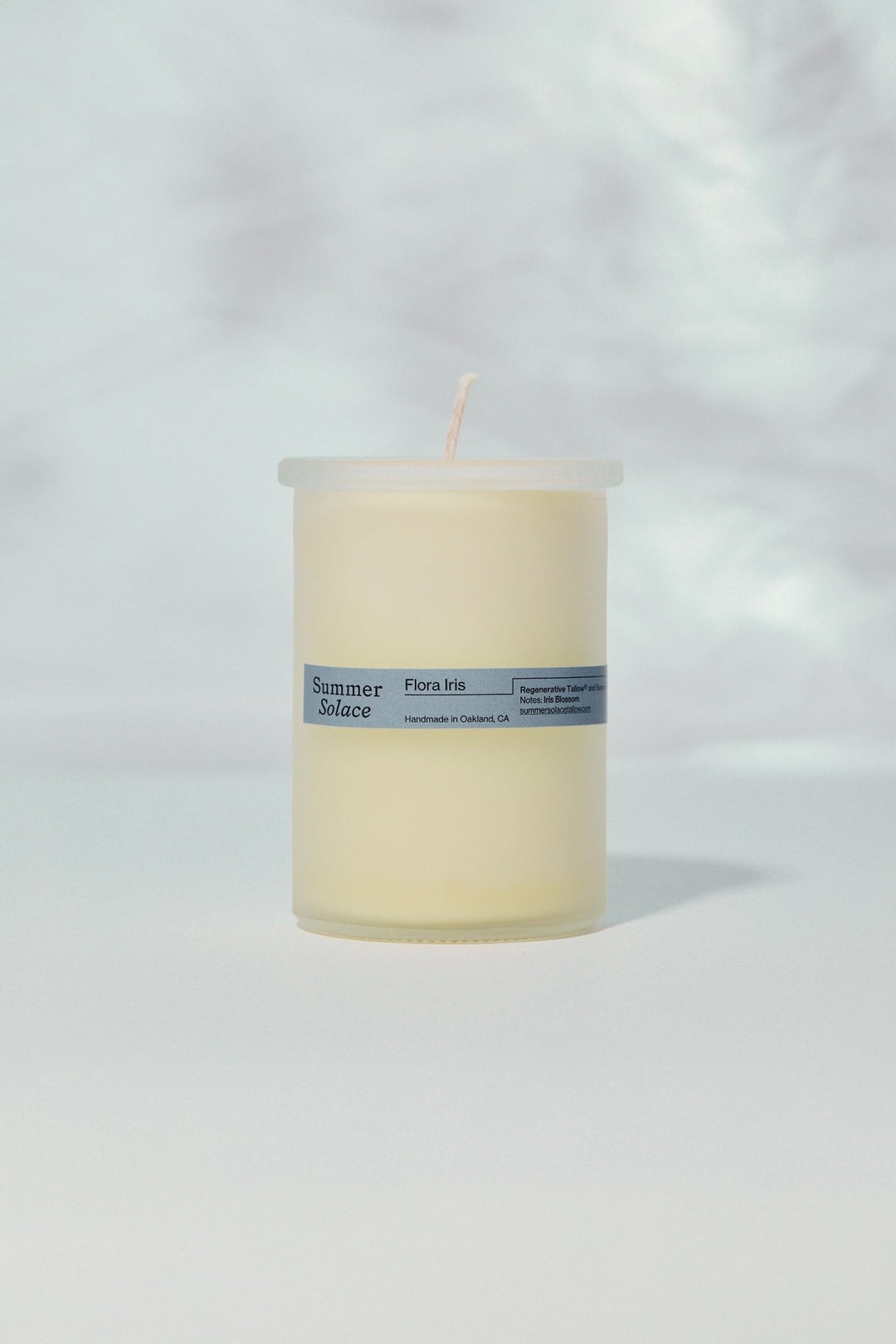 Summer Solace Tallow - Flora Iris – Tallow Candle with Orris & Palo Santo | 6 oz - Tallow Candle