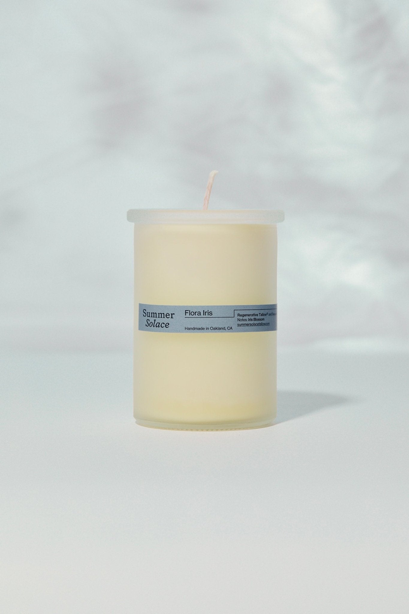 Summer Solace Tallow - Flora Iris – Tallow Candle with Orris & Palo Santo | 6 oz - Tallow Candle
