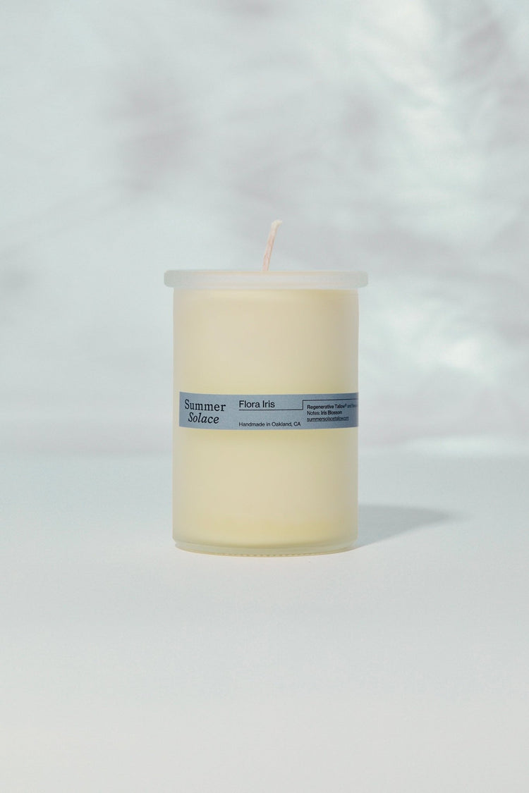 Summer Solace Tallow - Flora Iris – Tallow Candle with Orris & Palo Santo | 6 oz - Tallow Candle