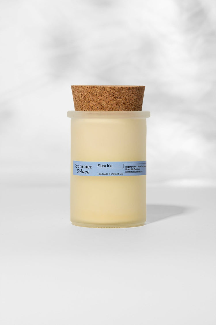 Summer Solace Tallow - Flora Iris – Tallow Candle with Orris & Palo Santo | 6 oz - Tallow Candle