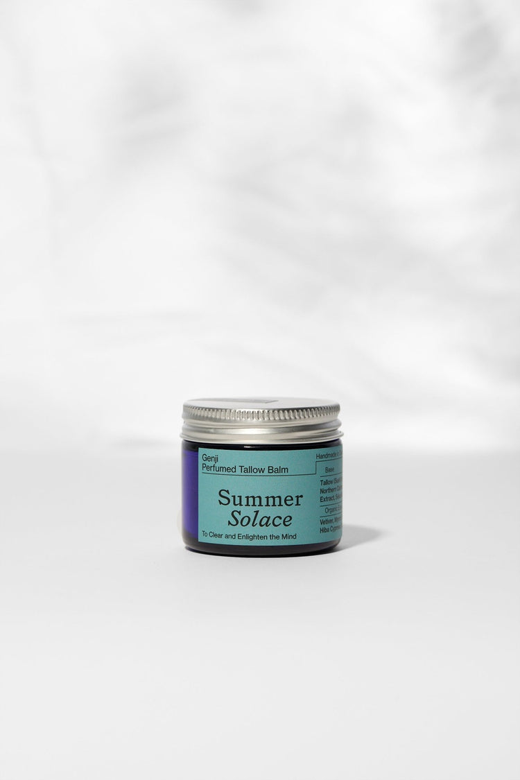 Summer Solace Tallow - Genji –Perfumed Tallow Balm with Vetiver, Apricot & Palo Santo - Tallow Balm