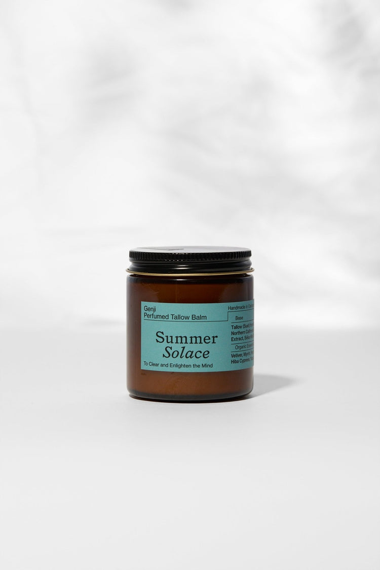 Summer Solace Tallow - Genji –Perfumed Tallow Balm with Vetiver, Apricot & Palo Santo - Tallow Balm