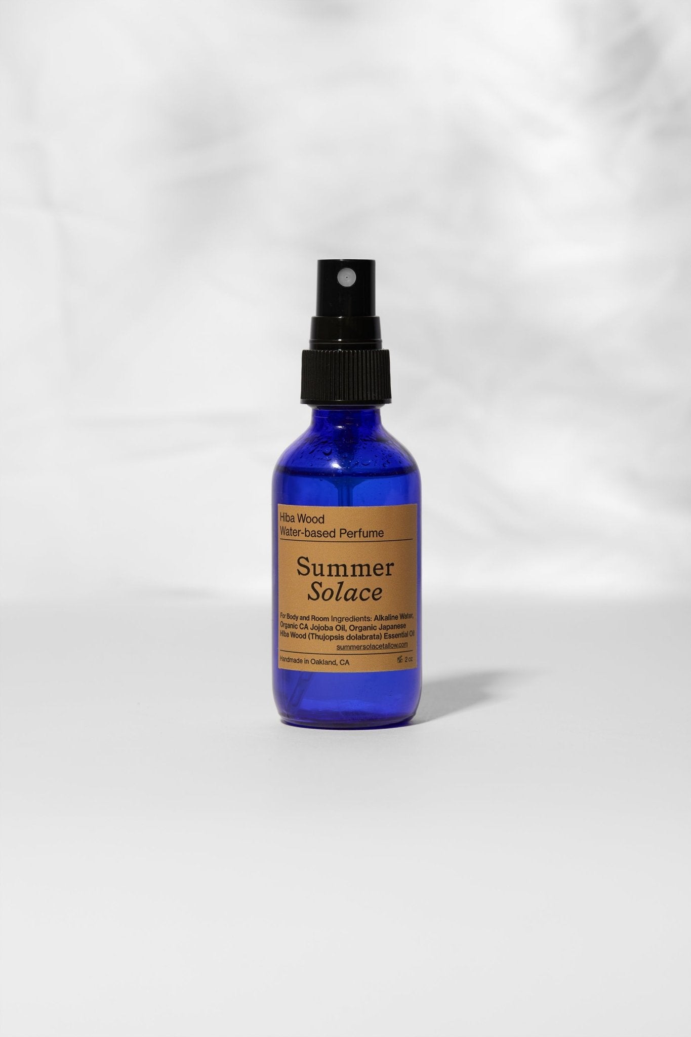 Summer Solace Tallow - Hiba Wood & Red Cedar Leaf – Grounding Perfume Mist (Water - Based, Updated) - Perfume