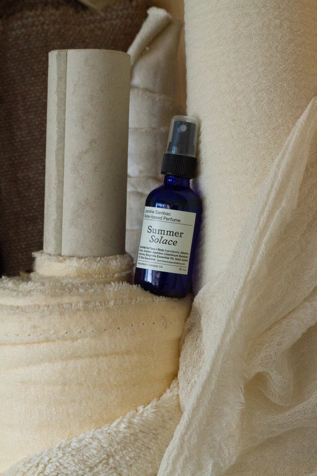 Summer Solace Tallow - Jasmine Sambac + Magnolia Perfume Mist – Alkaline Water-Based - Perfume