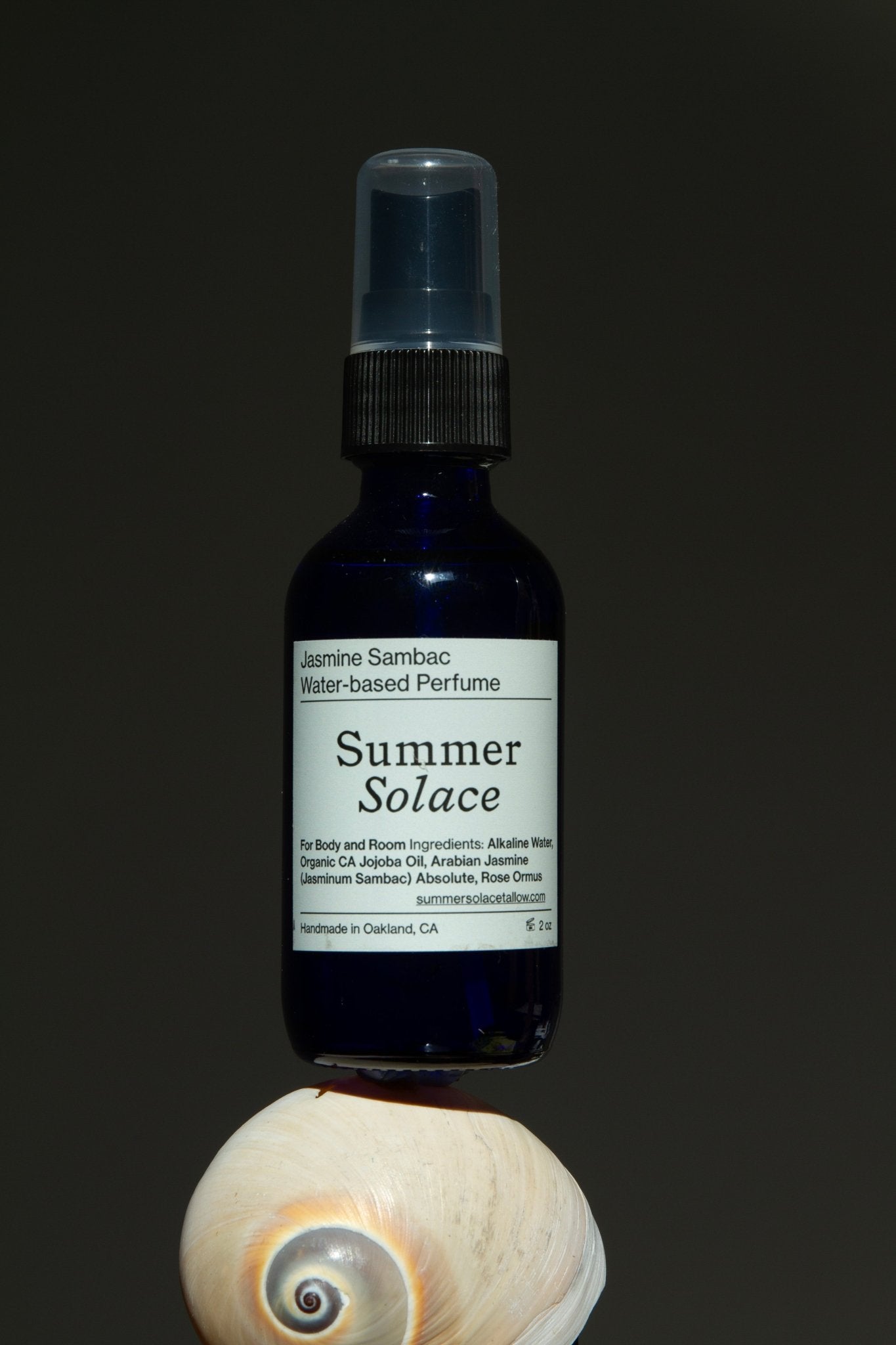 Summer Solace Tallow - Jasmine Sambac + Magnolia Perfume Mist – Water - Based (New Formula) - Perfume