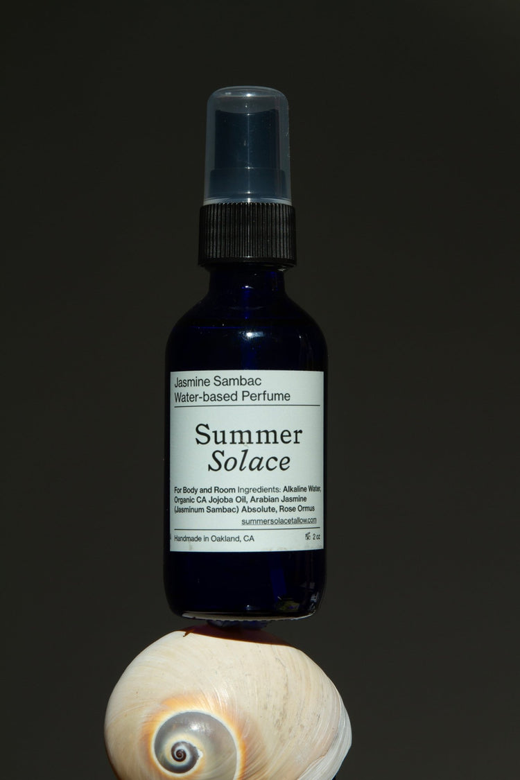Summer Solace Tallow - Jasmine Sambac + Magnolia Perfume Mist – Water - Based (New Formula) - Perfume