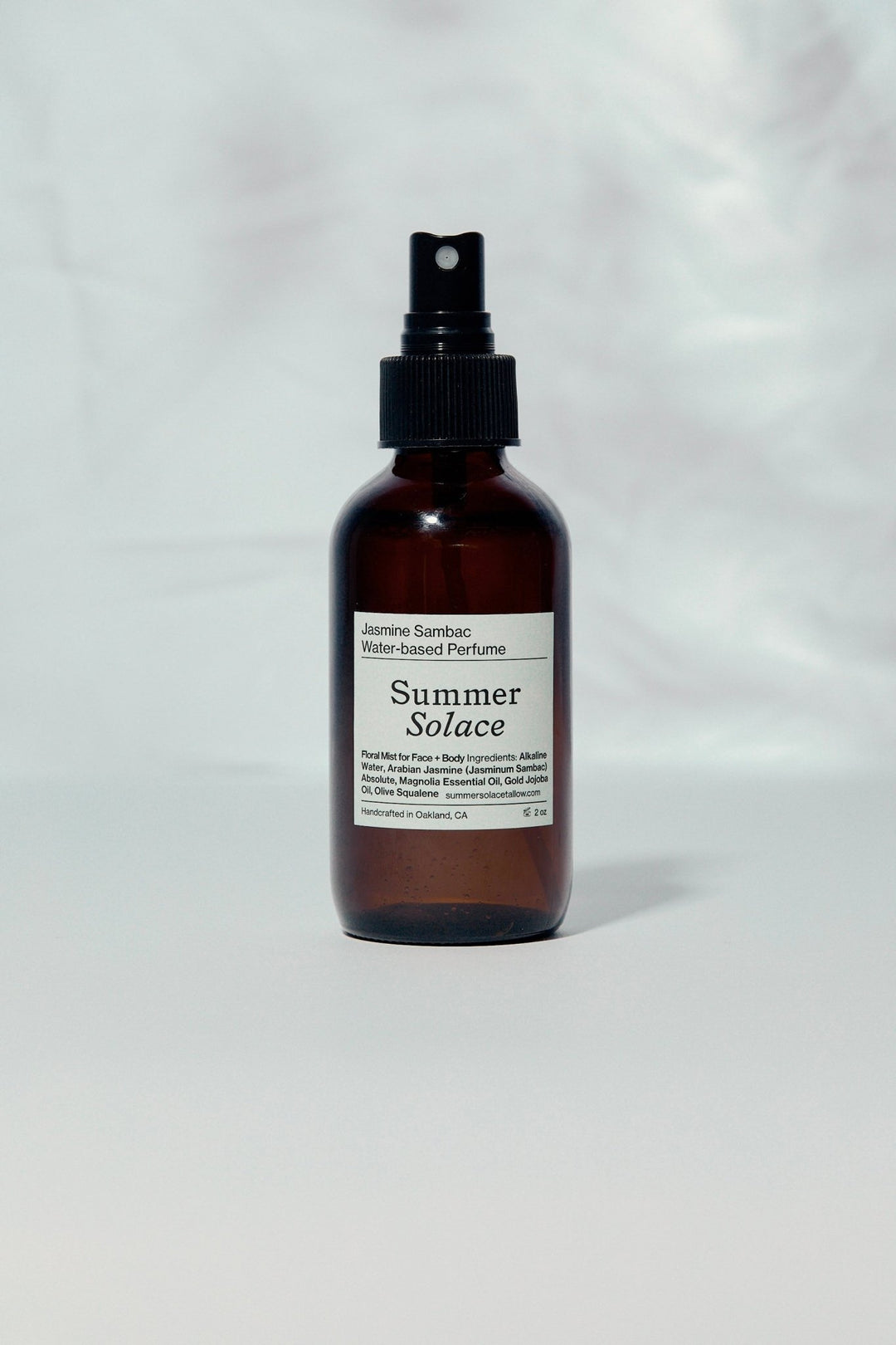Summer Solace Tallow - Jasmine Sambac + Magnolia Perfume Mist – Water - Based (New Formula) - Perfume