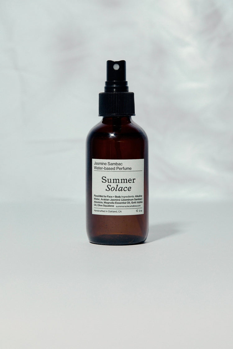 Summer Solace Tallow - Jasmine Sambac + Magnolia Perfume Mist – Water - Based (New Formula) - Perfume