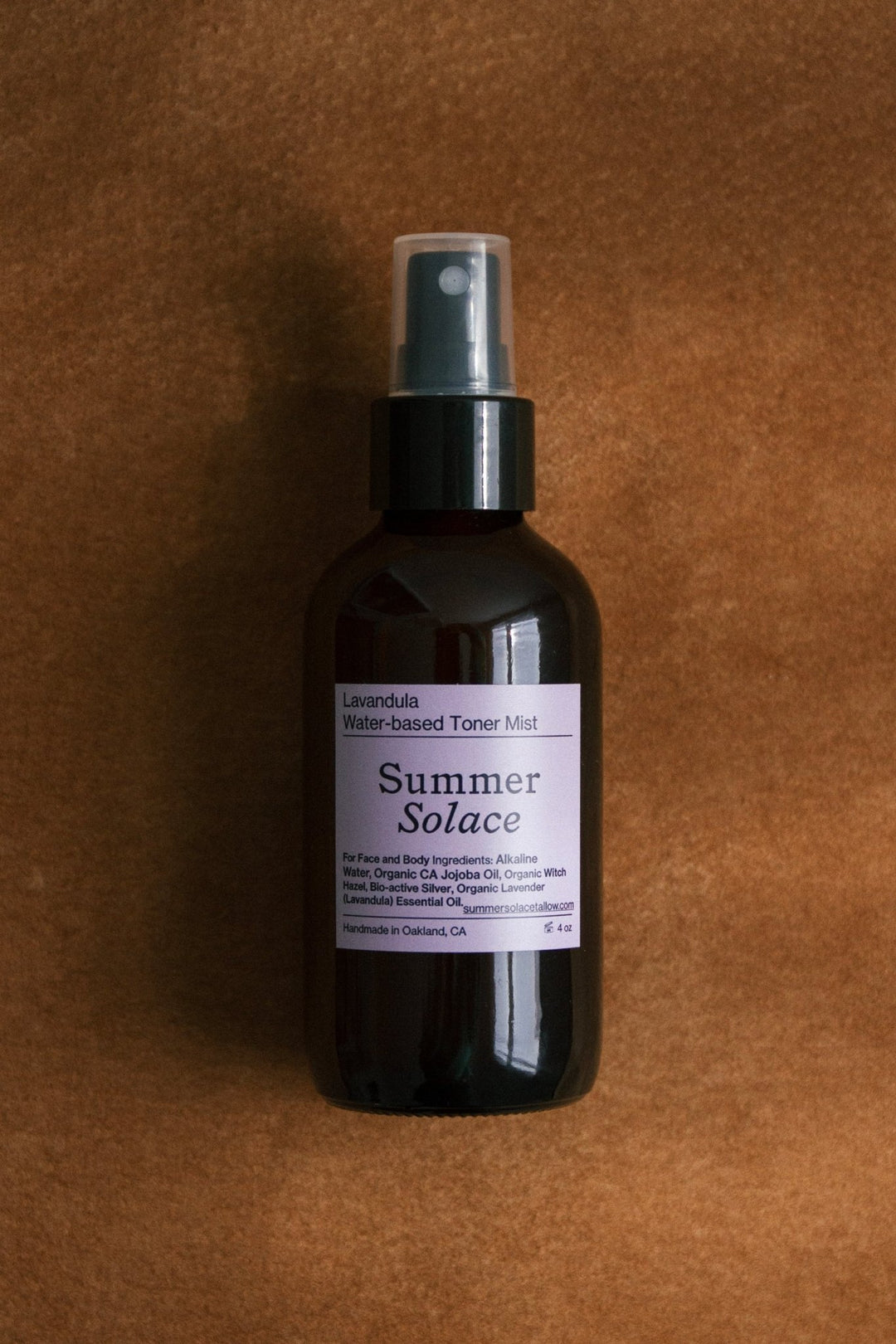 Summer Solace Tallow - Lavandula (with Lotus Ormus) Water - Based Toner Mist - Perfume