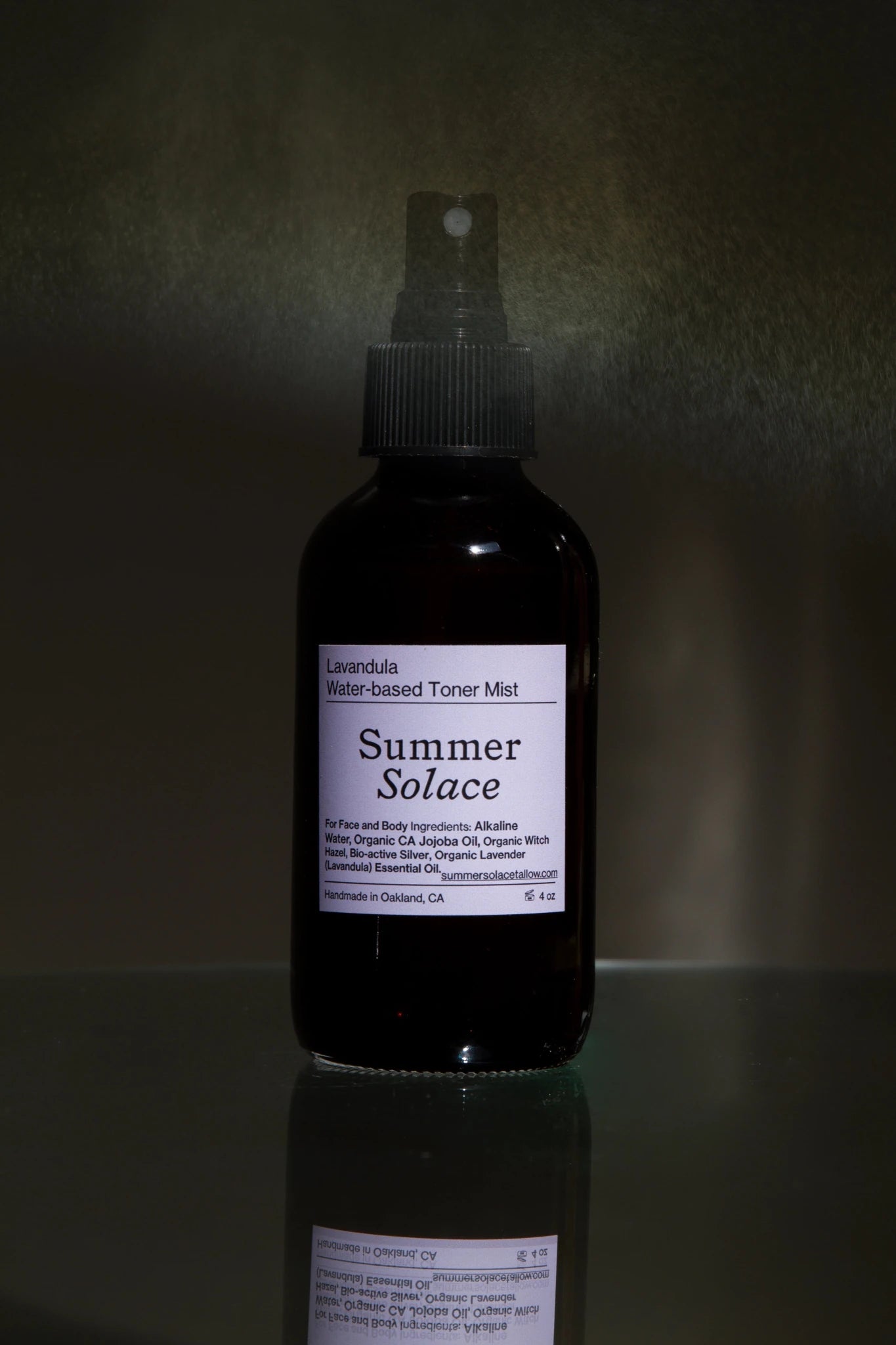 Summer Solace Tallow - Lavender & White Lotus Toner – Organic Floral Mist | 4 oz (New Formula) - Perfume