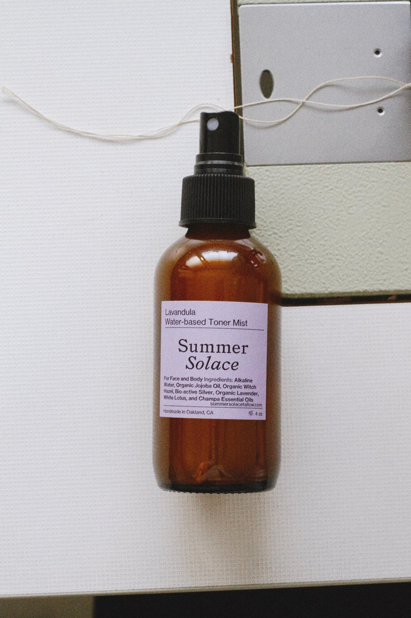 Summer Solace Tallow - Lavender & White Lotus Toner – Organic Floral Mist | 4 oz (New Formula) - Perfume