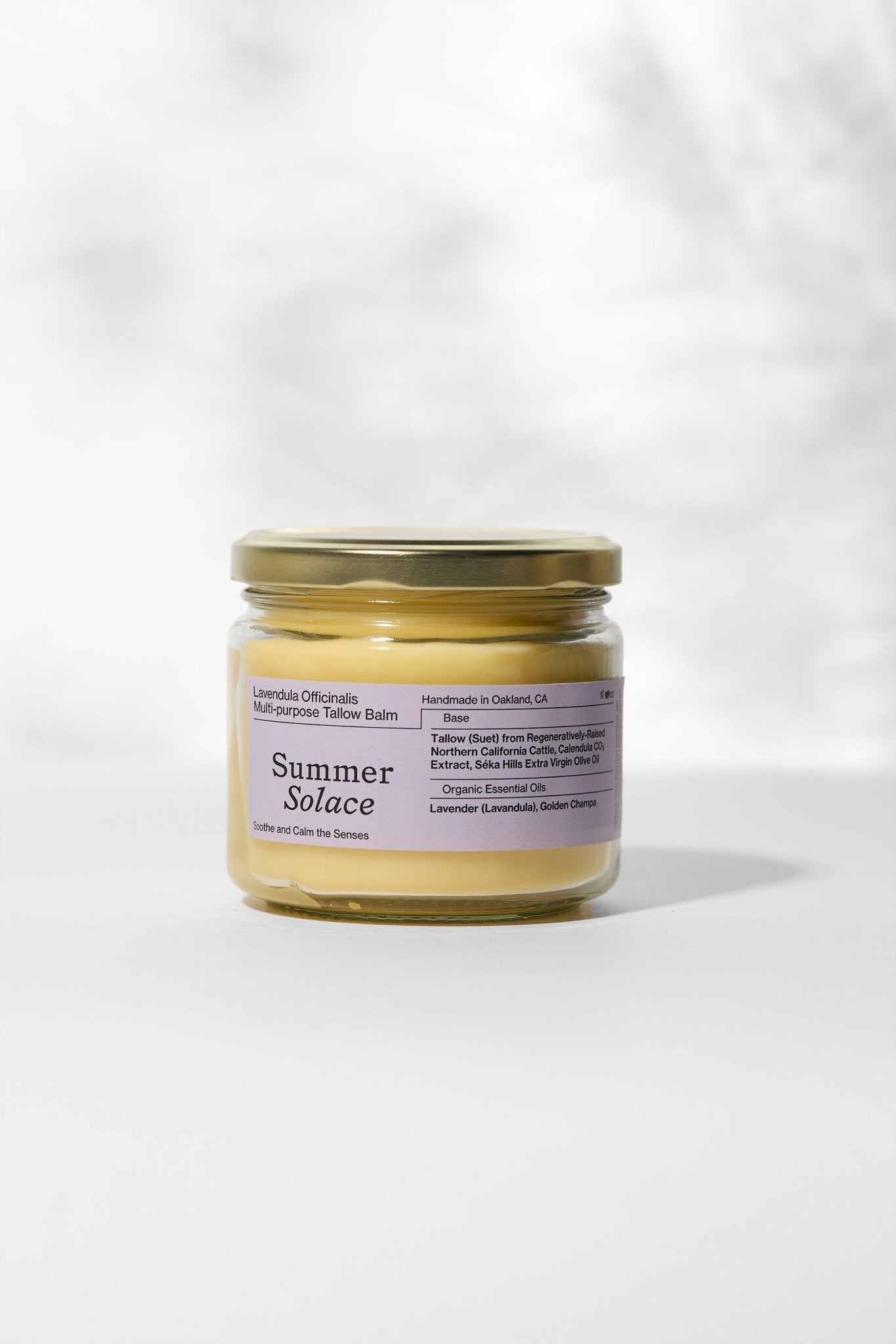 Summer Solace Tallow - Lavendula Balm – Calming Floral Blend | Lavender & Golden Champa - Tallow Balm
