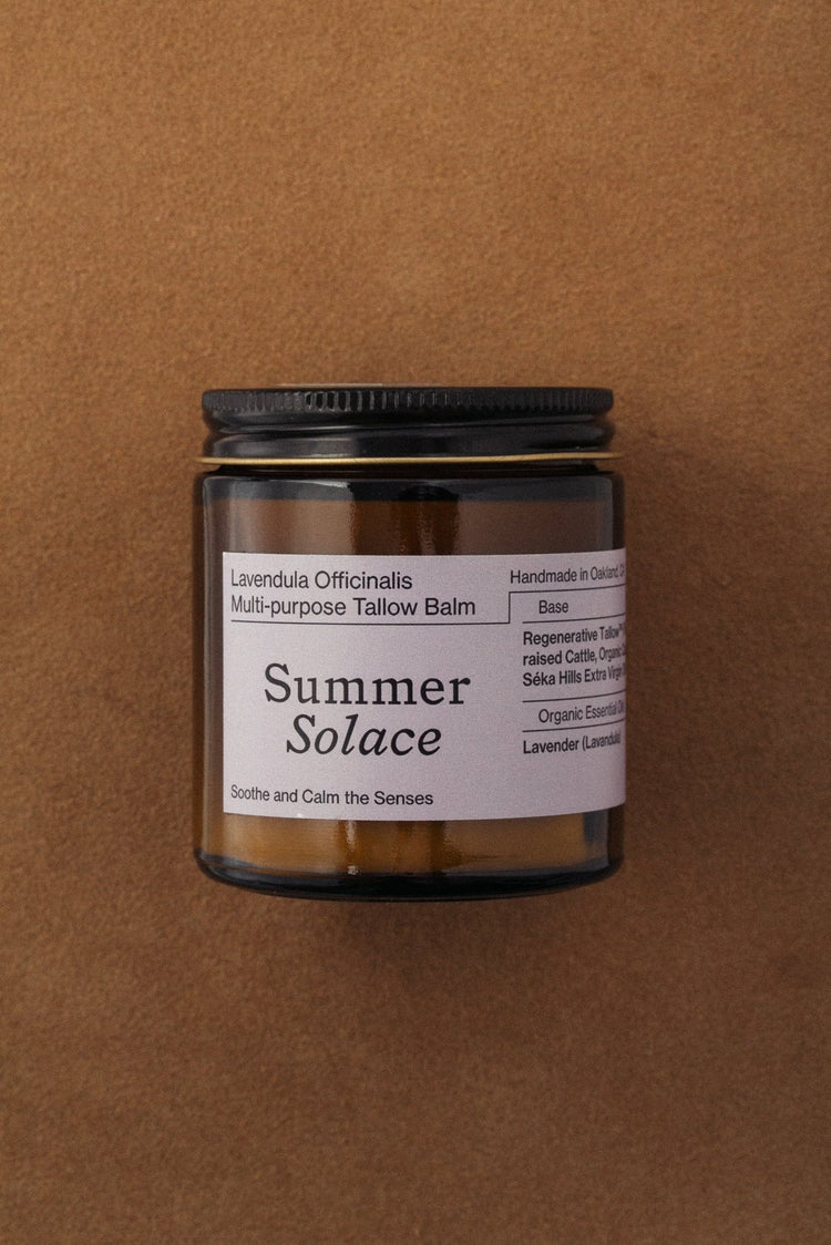 Summer Solace Tallow - Lavendula Officinalis Balm (Lavender + Golden Champa) - Regenerative Tallow® - Tallow Balm