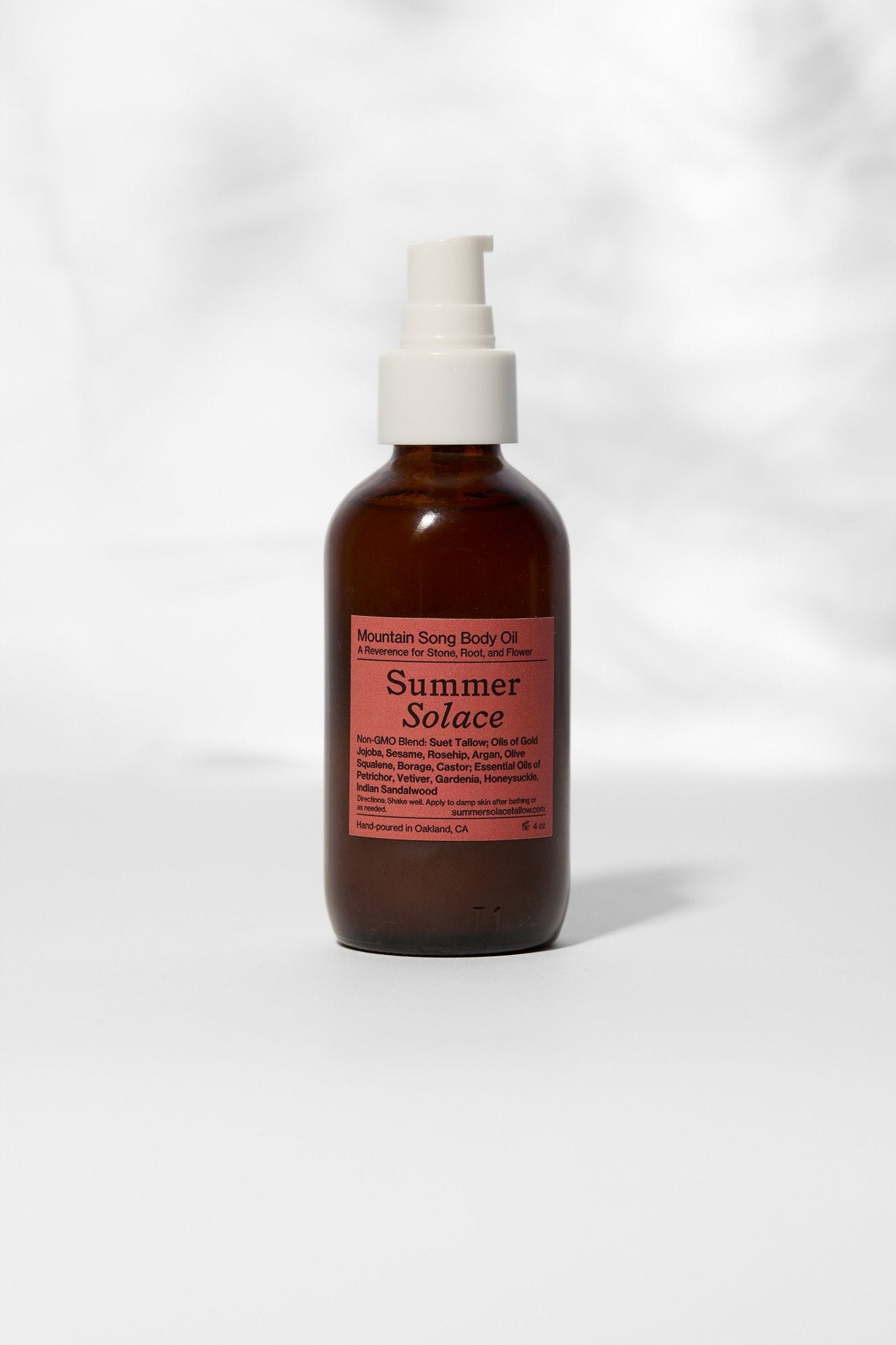 Summer Solace Tallow - Mountain Song: Body and Hair Oil – Tallow - Based Botanical Infusion (Limited Edition) - Face and Hair Oil