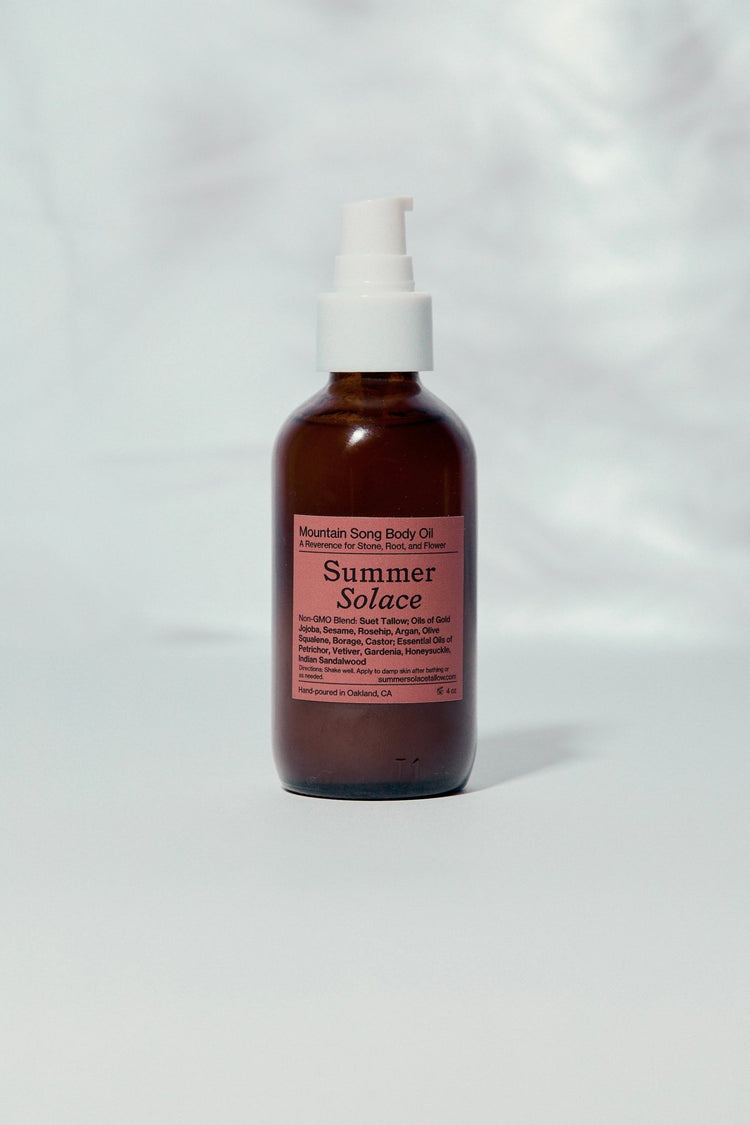 Summer Solace Tallow - Mountain Song Body Oil – Tallow - Based Botanical Infusion (Limited Edition) - Face and Hair Oil