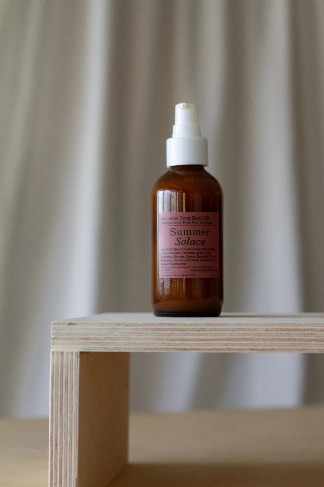 Summer Solace Tallow - Mountain Song Tallow Body & Hair Oil • Petrichor, Gardenia, Honeysuckle - Face and Hair Oil
