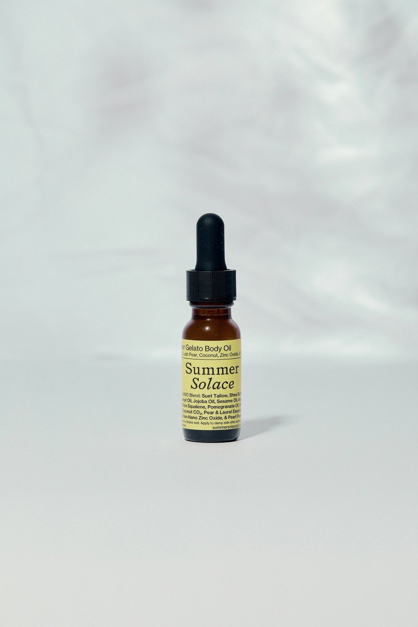 Summer Solace Tallow - Pear Gelato Body Oil – Zinc and Pearl (Mini) - Face and Hair Oil