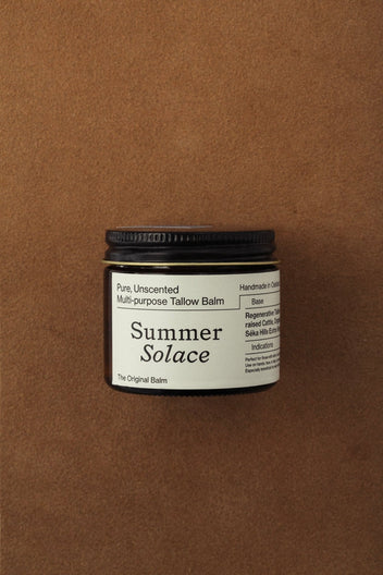 Summer Solace Tallow - Pure Unscented Balm - Regenerative Tallow® - Tallow Balm