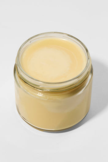 Summer Solace Tallow - Pure Unscented – Family Size Tallow Balm | 11.5 oz Bulk in Clear Glass - Tallow Balm