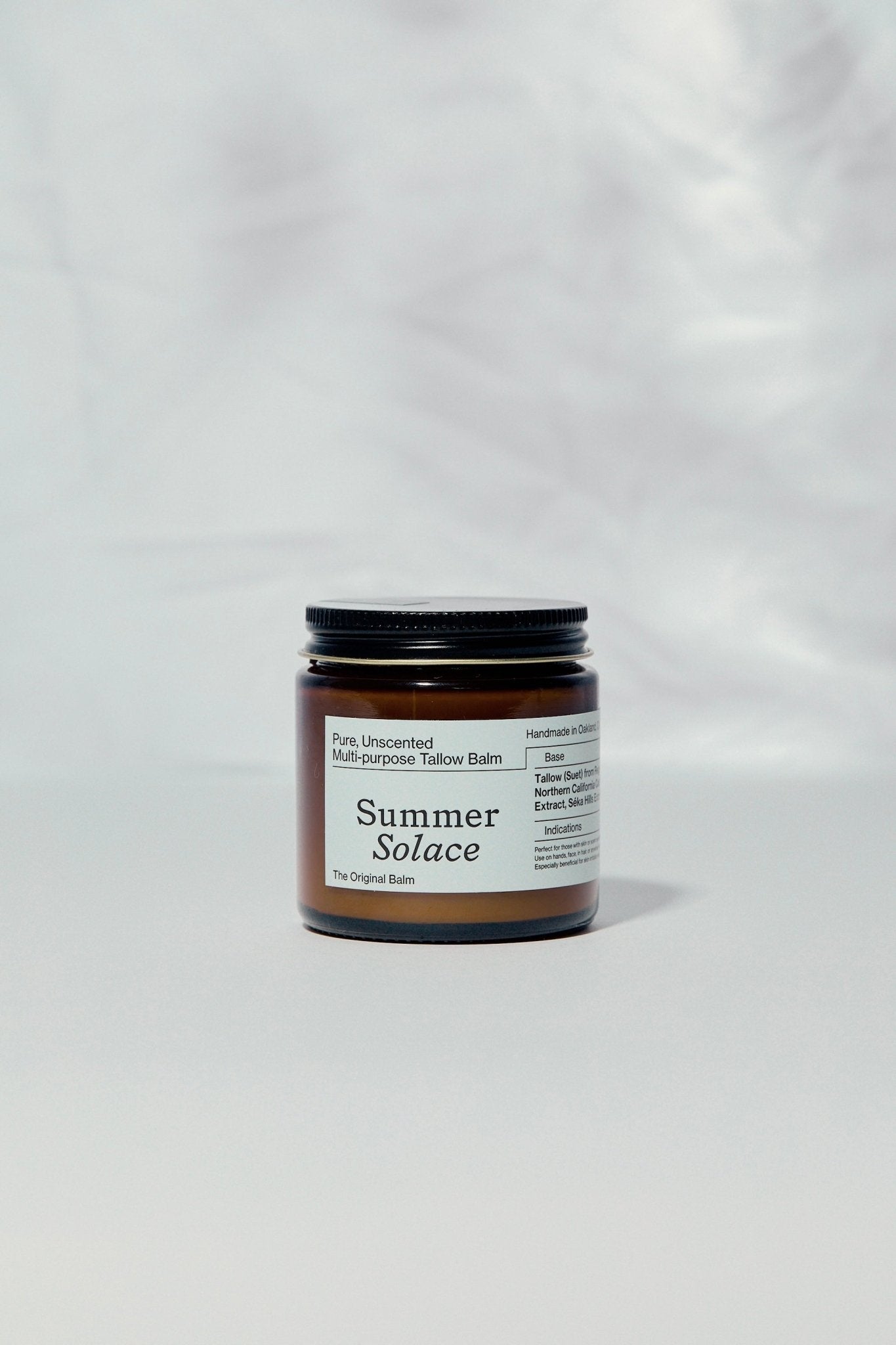 Summer Solace Tallow - Pure Unscented – Tallow Balm | Sensitive Skin - Tallow Balm