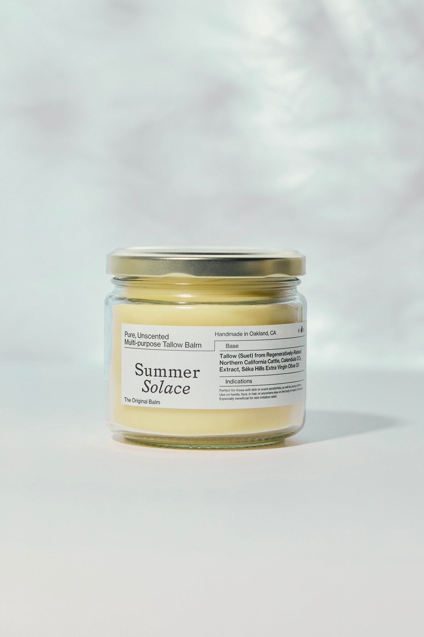Summer Solace Tallow - Pure Unscented – Tallow Balm | Sensitive Skin - Tallow Balm