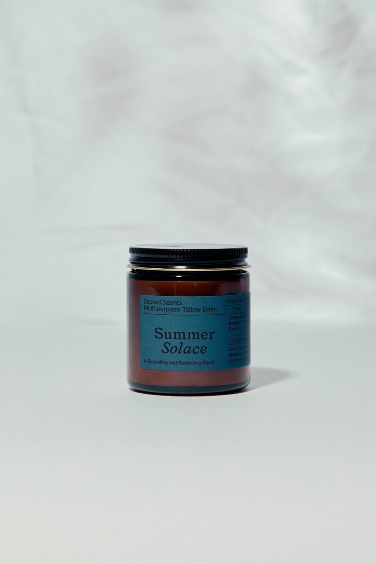 Summer Solace Tallow - Sacred Scents Spiritual Balm – Clary Sage, Fennel & Tulsi Holy Basil - Tallow Balm