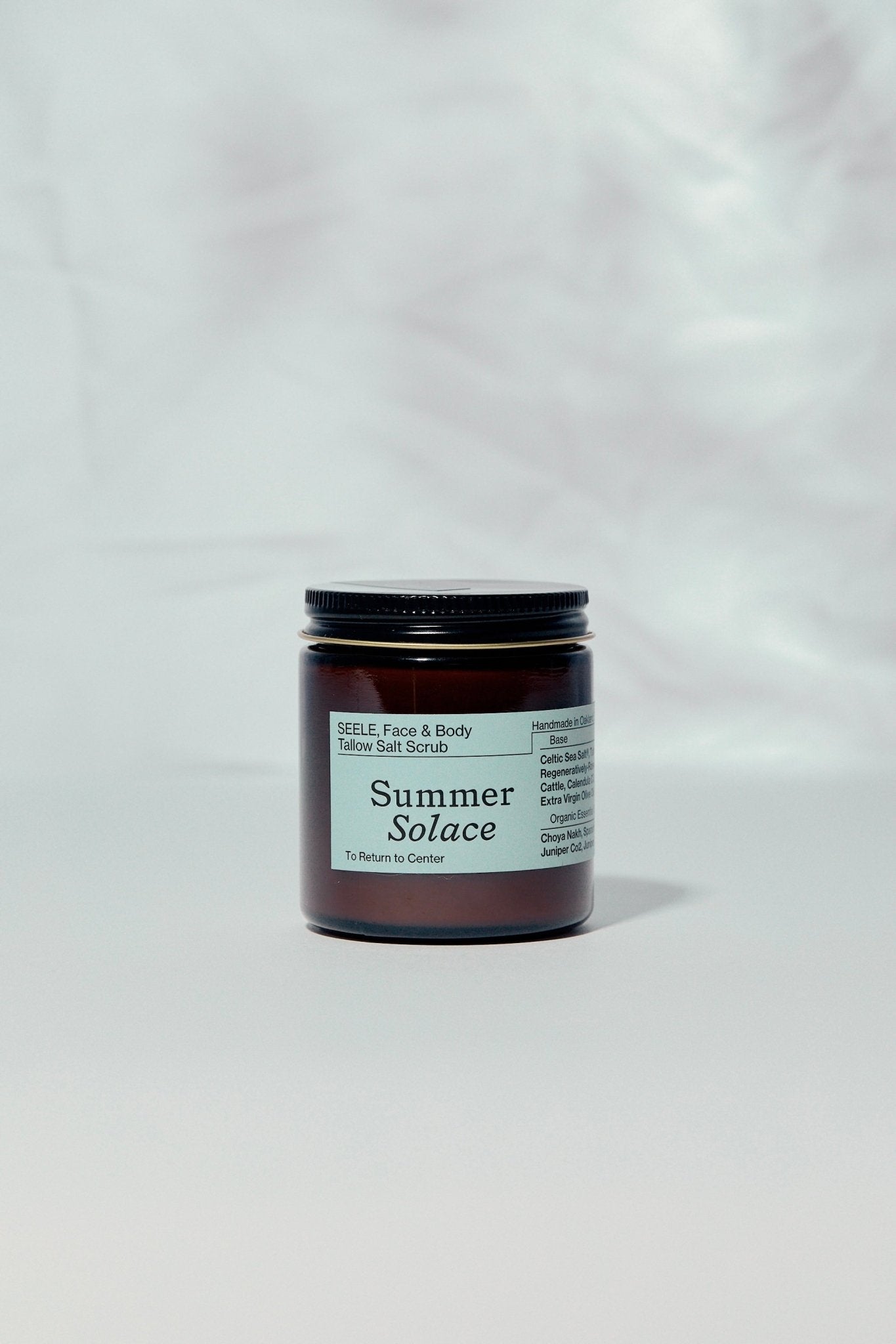 Summer Solace Tallow - SEELE – Ritual Sea Salt Scrub | Celtic Salt®, Choya Nākh, Sage & Coriander - Tallow Scrub