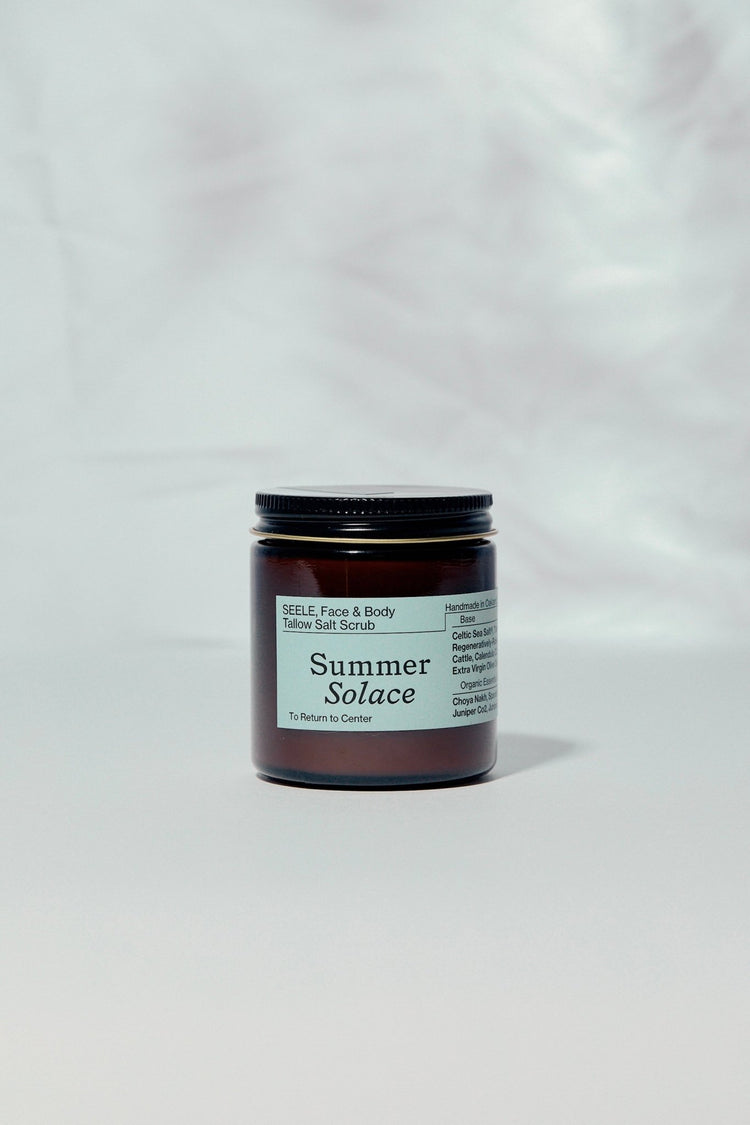 Summer Solace Tallow - SEELE – Ritual Sea Salt Scrub | Celtic Salt®, Choya Nākh, Sage & Coriander - Tallow Scrub