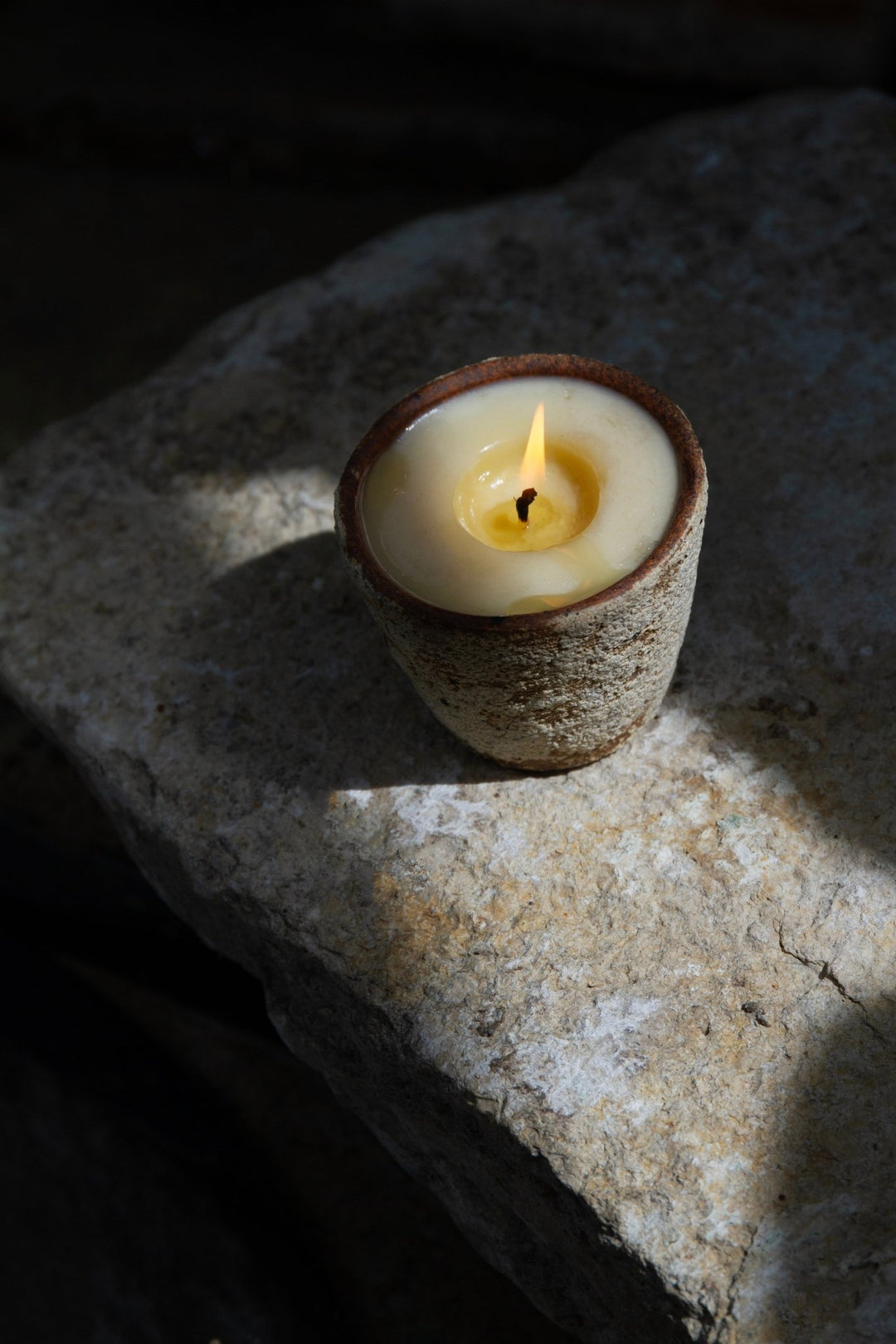 Summer Solace Tallow - Souchong Debut Earthen Tallow Candle – Smoke-Brushed Terracotta Vessel 4 oz - Tallow Candle