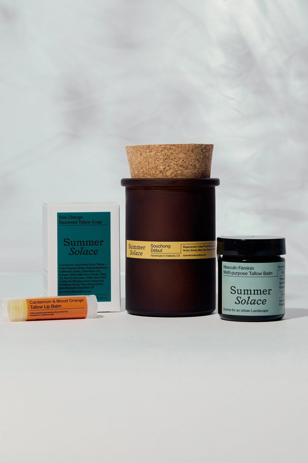 Summer Solace Tallow - The California Collection – Signature Tallow - Based Scents - Gift Sets