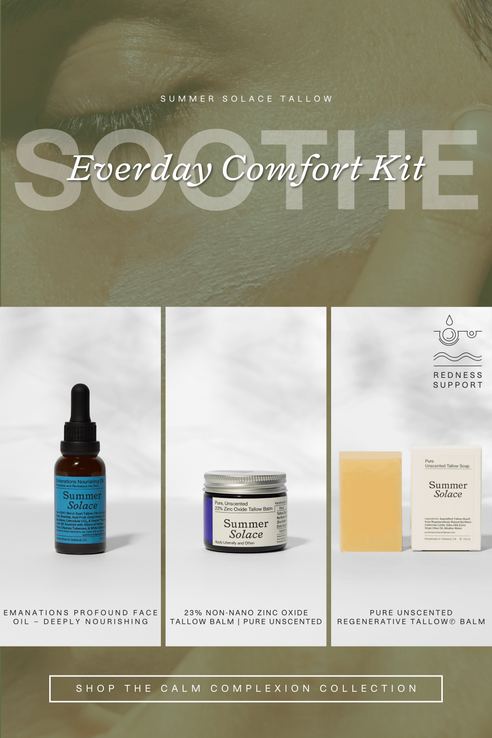 Summer Solace Tallow - The Calm Complexion Collection - Gift Sets