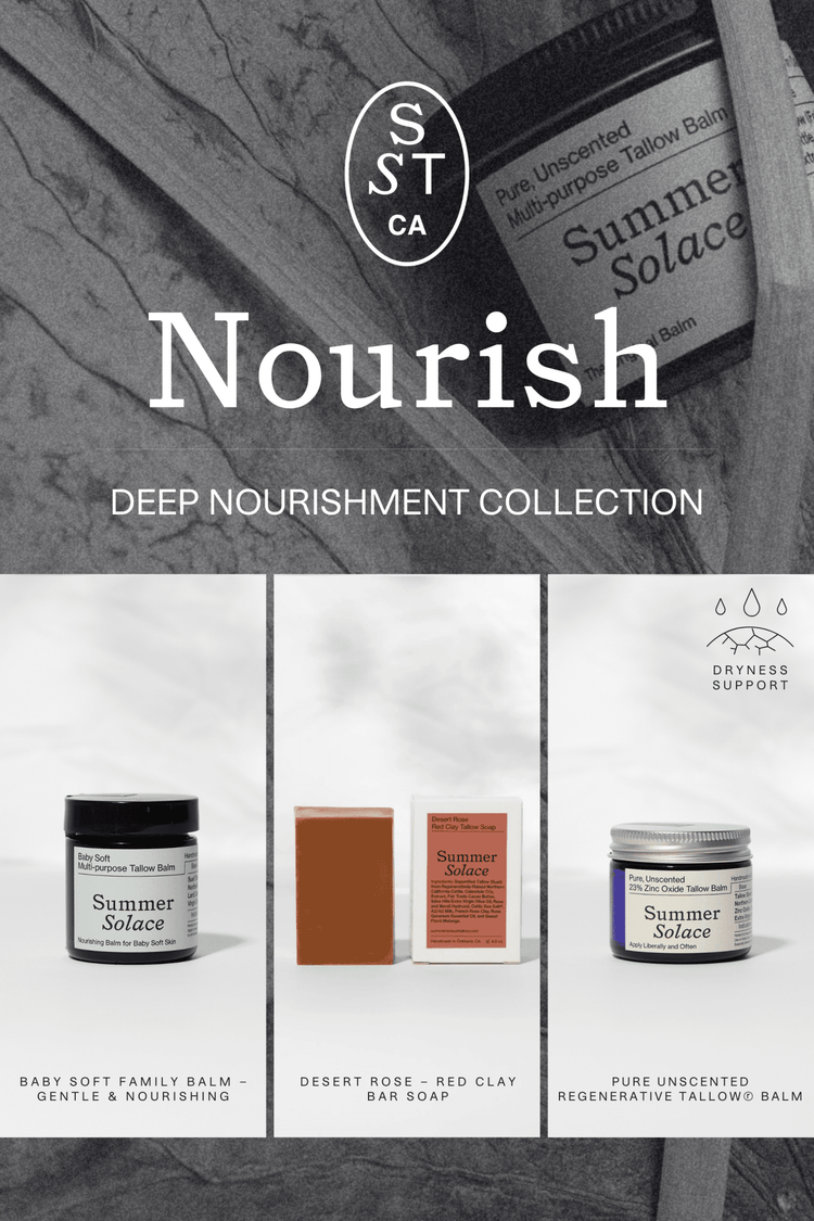 Summer Solace Tallow - The Deep Nourishment Collection | Comforting Care for Dry, Delicate Skin - Gift Sets