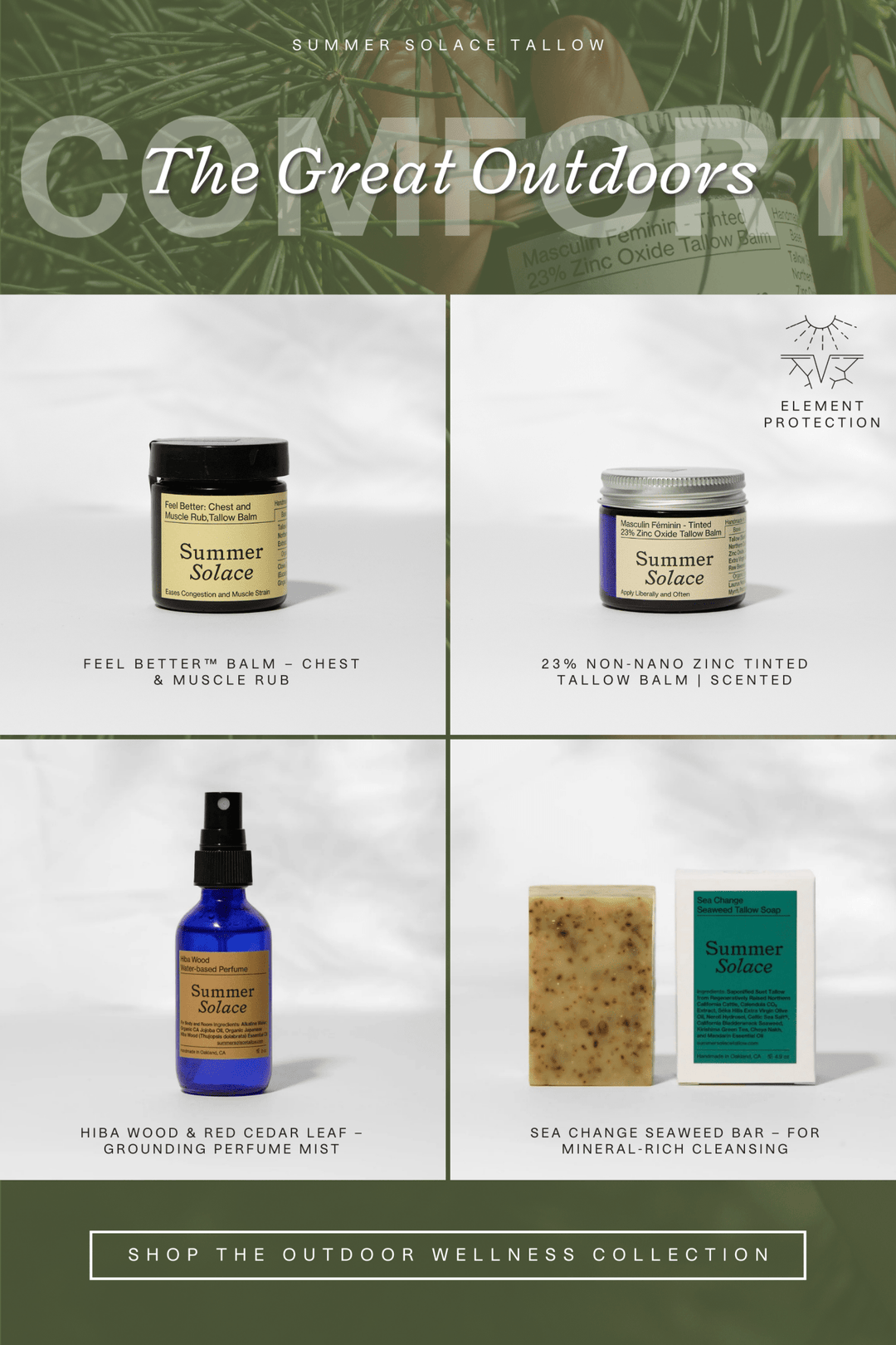 Summer Solace Tallow - The Outdoors Wellness Collection - Gift Sets