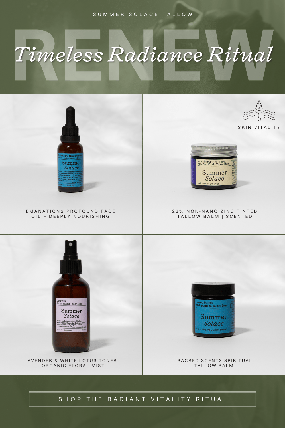 Summer Solace Tallow - The Radiant Vitality Ritual - Gift Sets