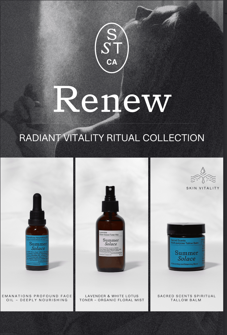 Summer Solace Tallow - The Radiant Vitality Ritual | Luminous, Restorative & Nourishing Skincare Set for Mature Skin - Gift Sets