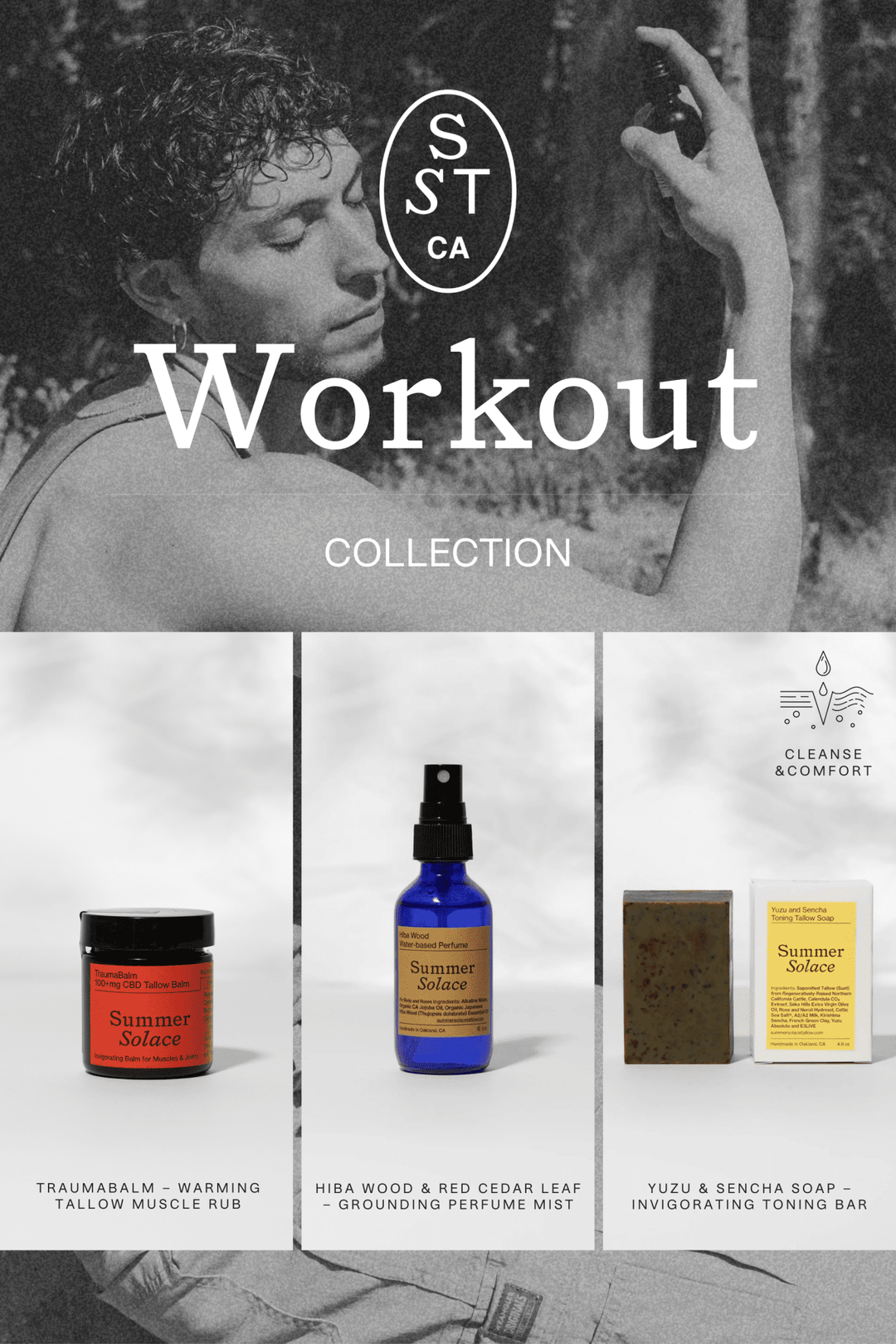 Summer Solace Tallow - The Workout Collection | Muscle Recovery & Renewal Tallow Skincare Set - Gift Sets
