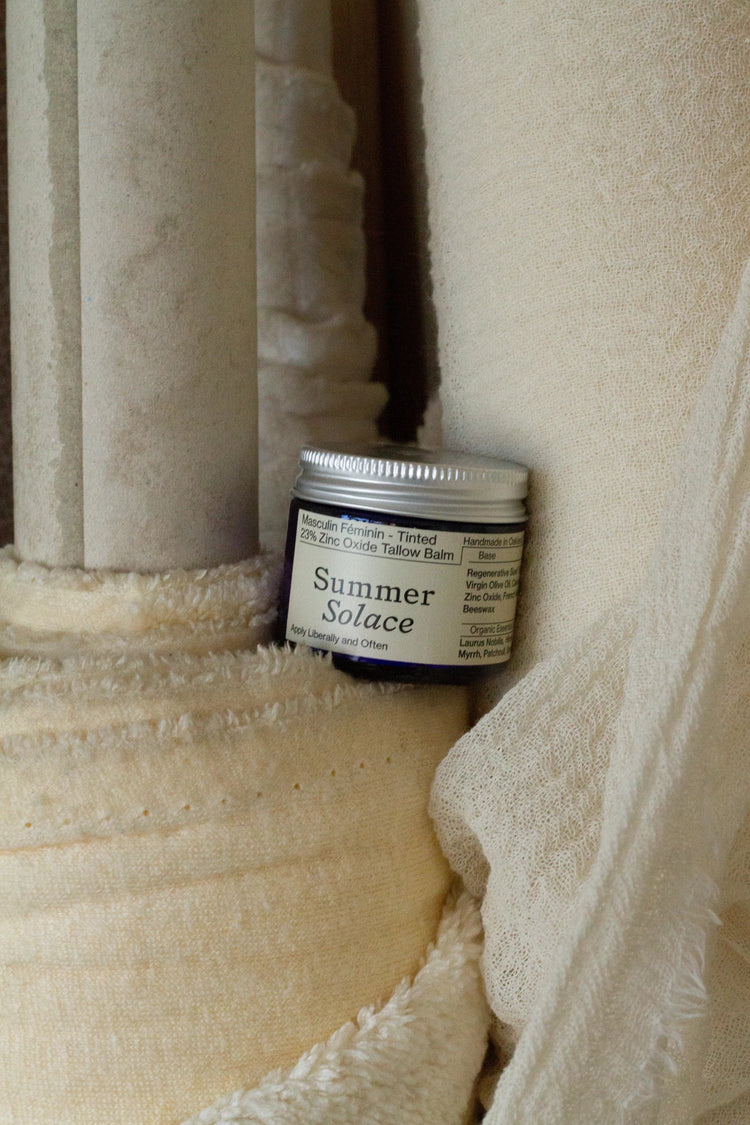Summer Solace Tallow - Tinted Zinc Tallow Balm • 23% Non-Nano Zinc Oxide • Scented - SPF