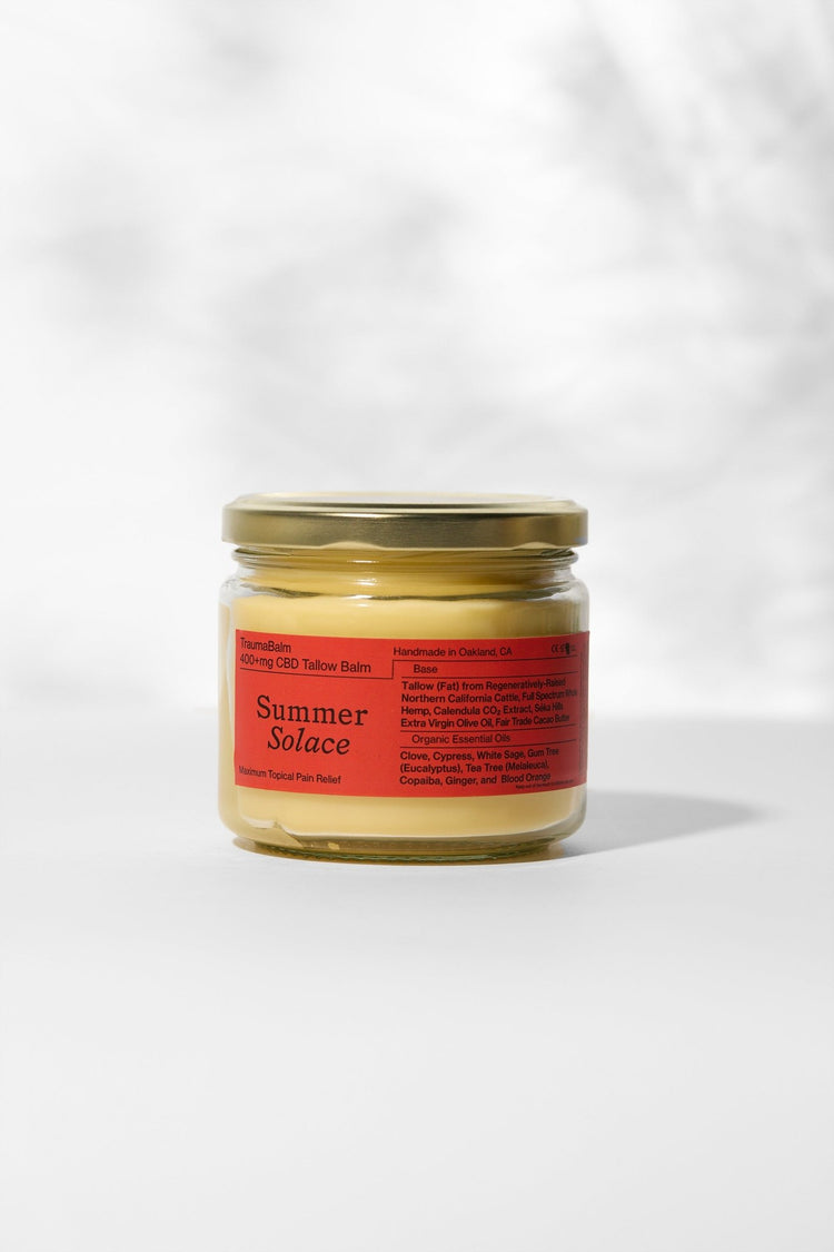 Summer Solace Tallow - TraumaBalm – Warming Muscle Rub | Capsicum & Thai Ginger - Tallow Balm