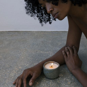 Summer Solace Tallow - The Earthen Tallow Candle - Fog Glazed - Candle