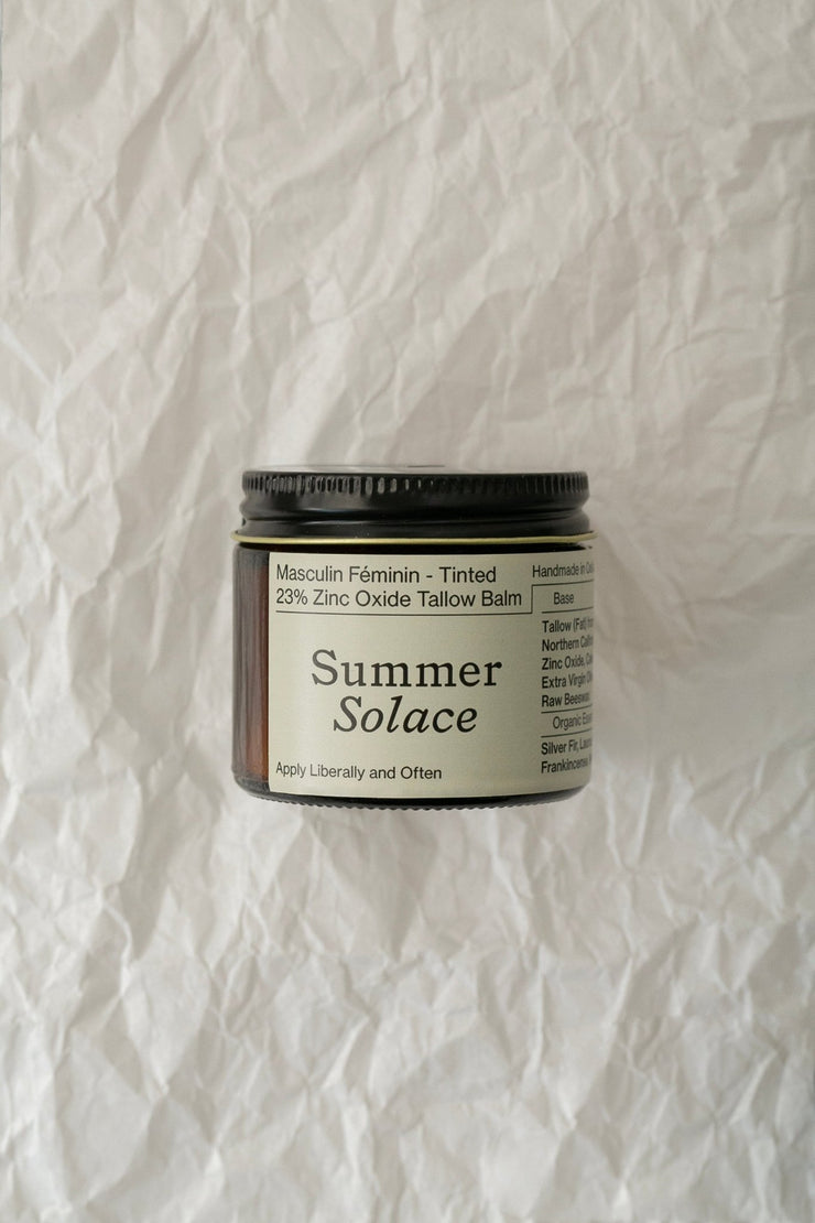 Summer Solace Tallow - Zinc Oxide Tallow Balm-Tinted - Balm