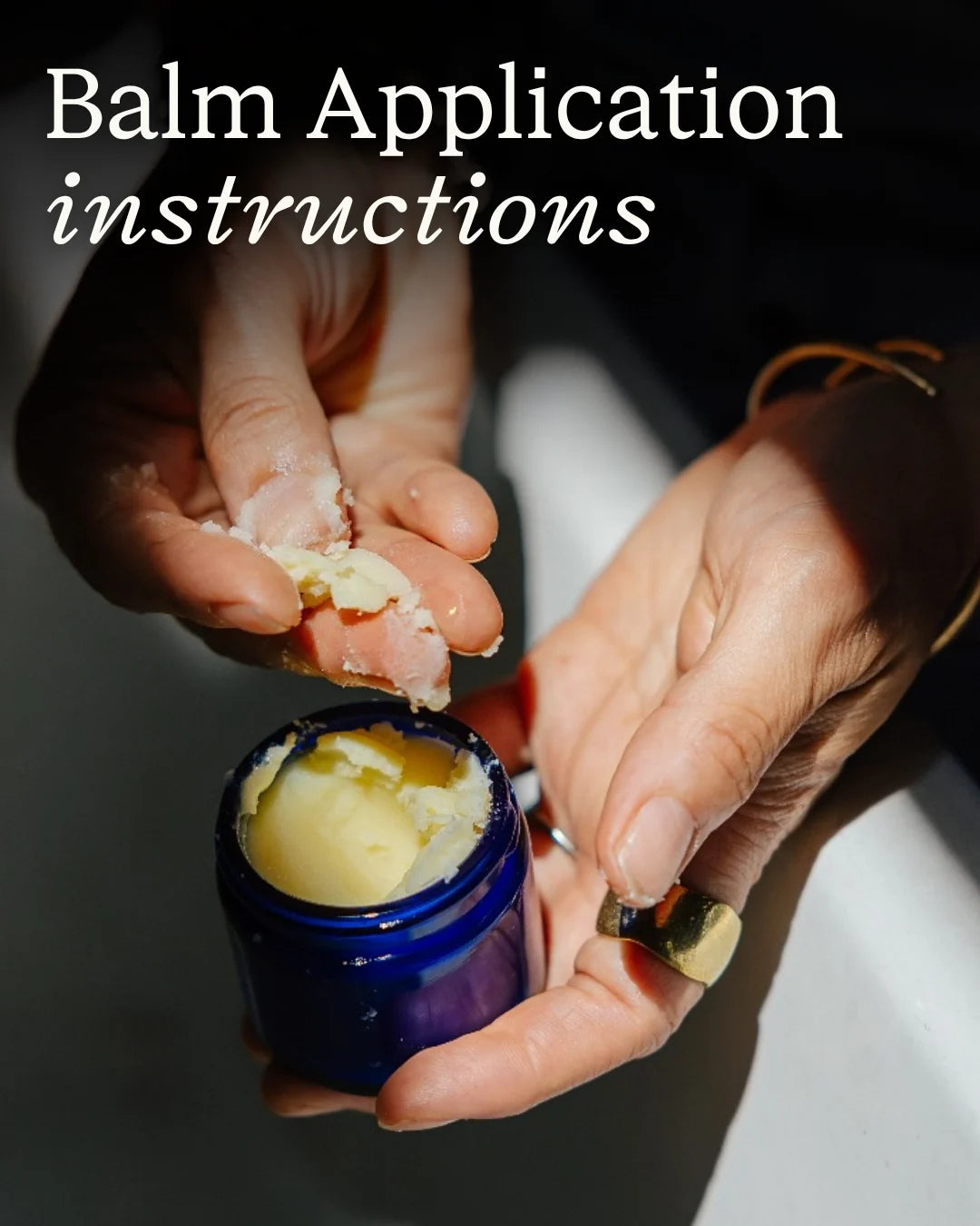 Tinted Zinc Tallow Balm • 23% Non-Nano Zinc Oxide • Scented application step 1