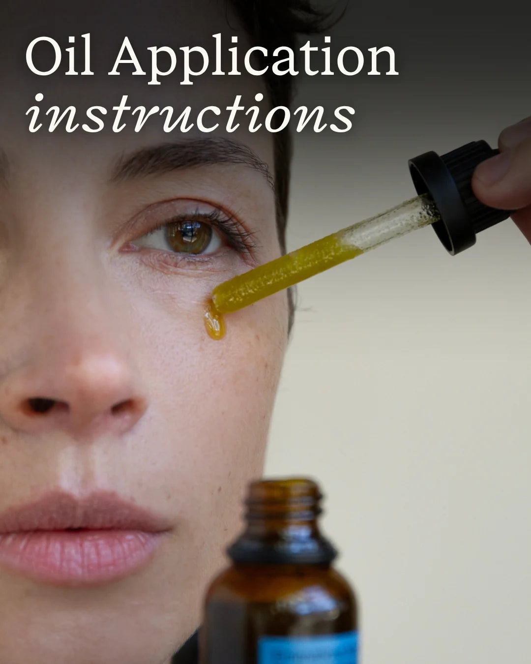 Emanations Tallow & Emu Face Oil | Sea Buckthorn & Floral Attars | Dry, Sensitive & Mature Skin application step 1