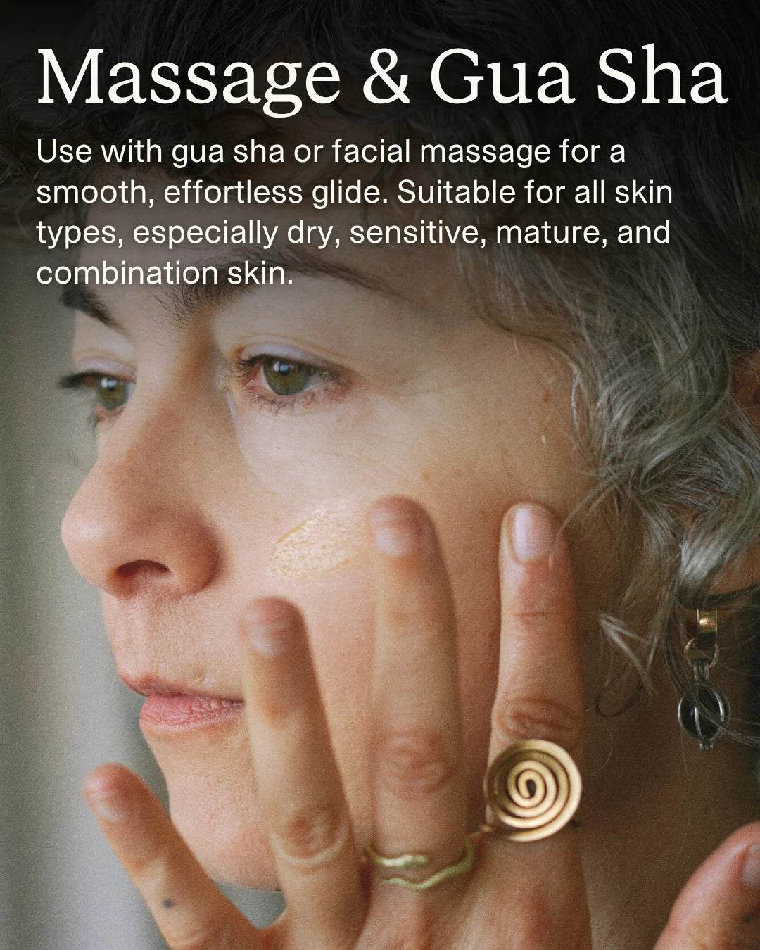 Emanations Tallow & Emu Face Oil | Sea Buckthorn & Floral Attars | Dry, Sensitive & Mature Skin application step 5