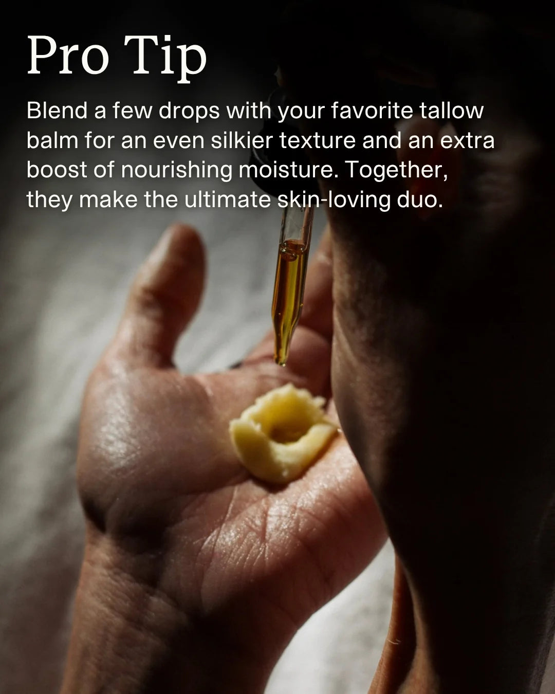 Emanations Tallow & Emu Face Oil | Sea Buckthorn & Floral Attars | Dry, Sensitive & Mature Skin application step 6