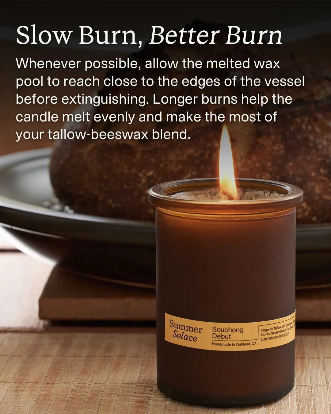Tallow Candle Set – Core Collection | Full Size Trio application step 5